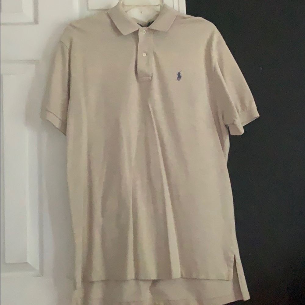 Cream Polo Collar Shirt